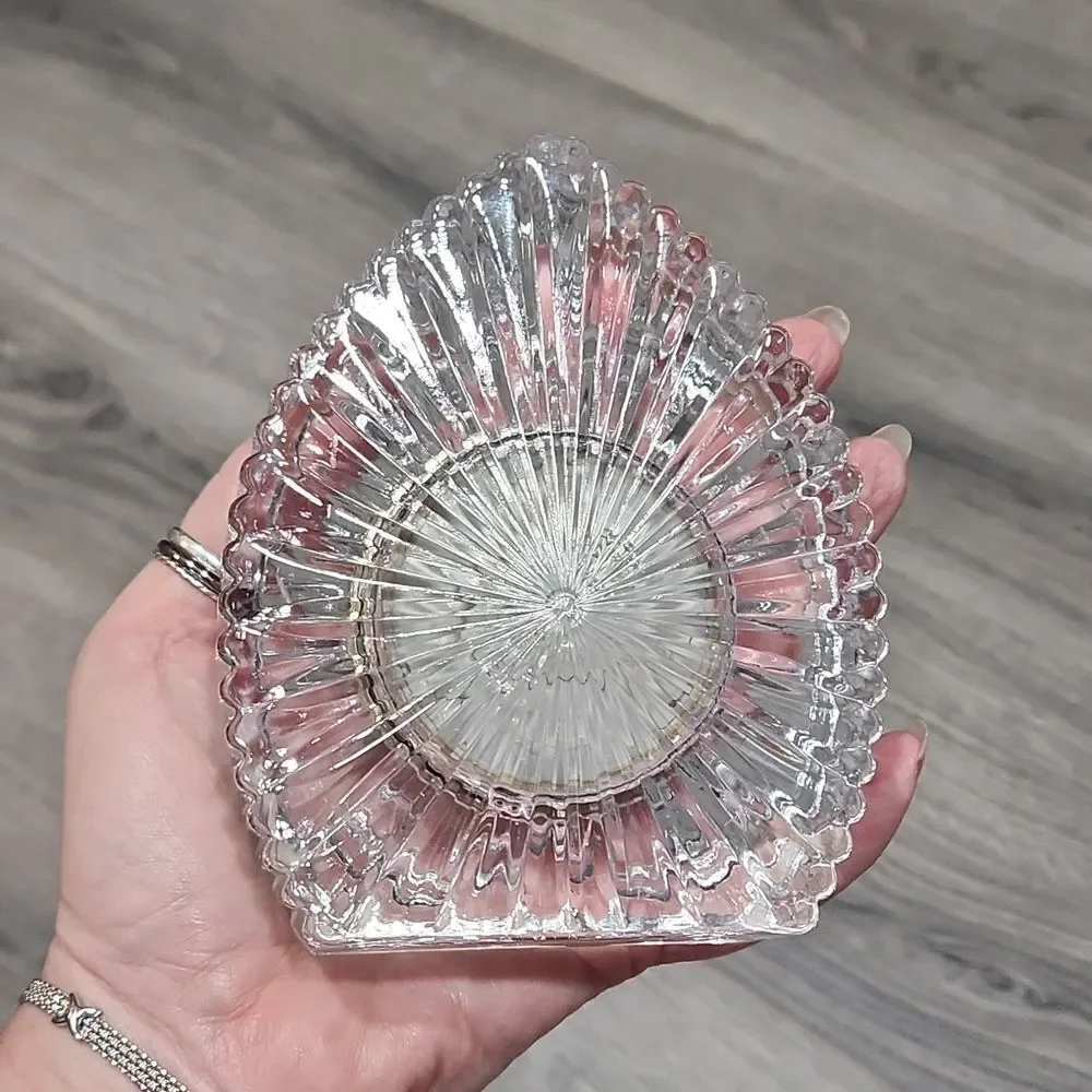 Vintage 24% Lead Crystal Quartz Small Clock